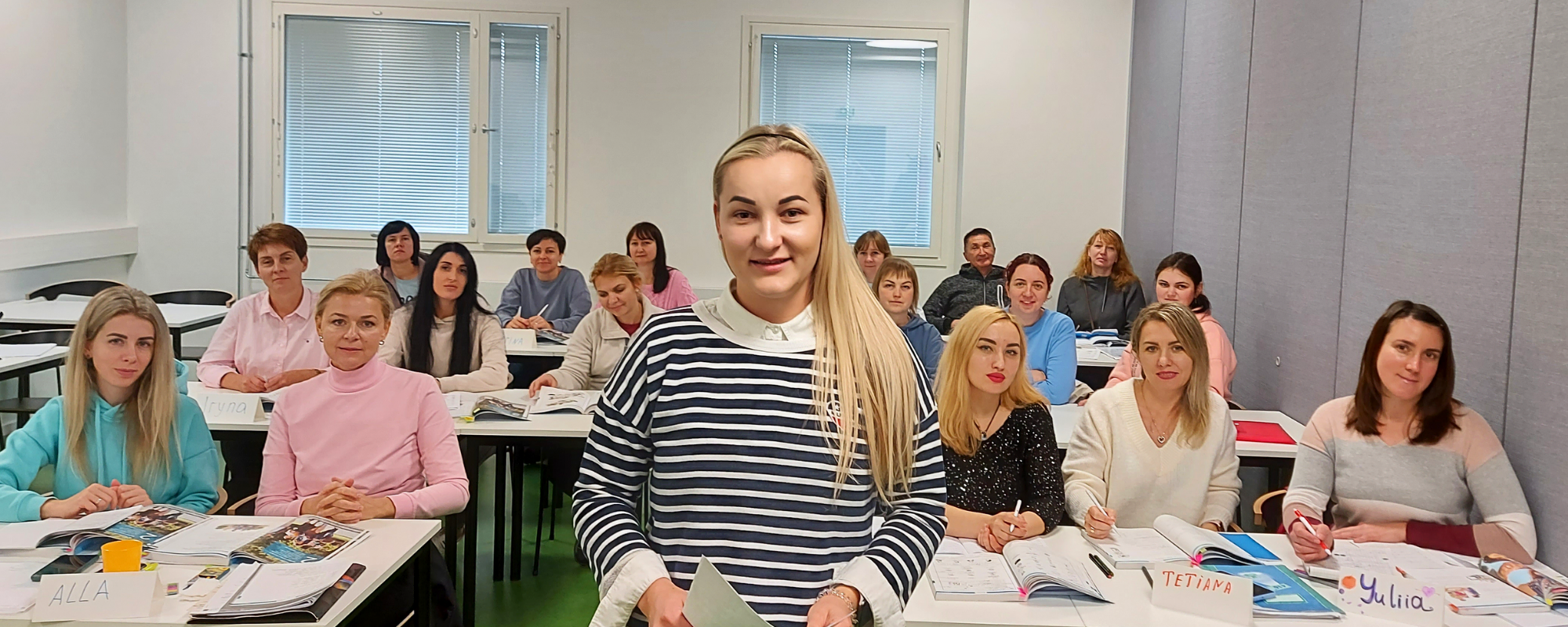 TUVA-opiskelijoita luokassa